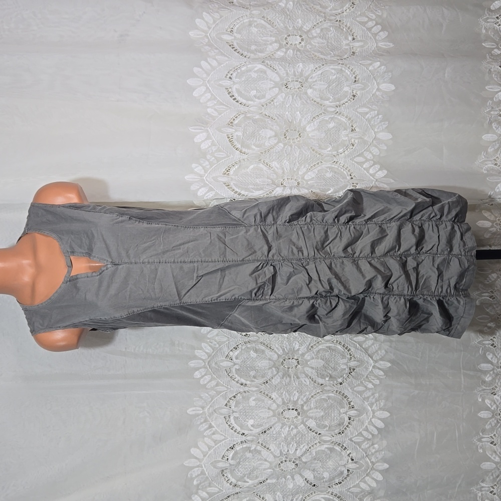 XCVI Blue Sleeveless Sheath Dress V-neck Midi